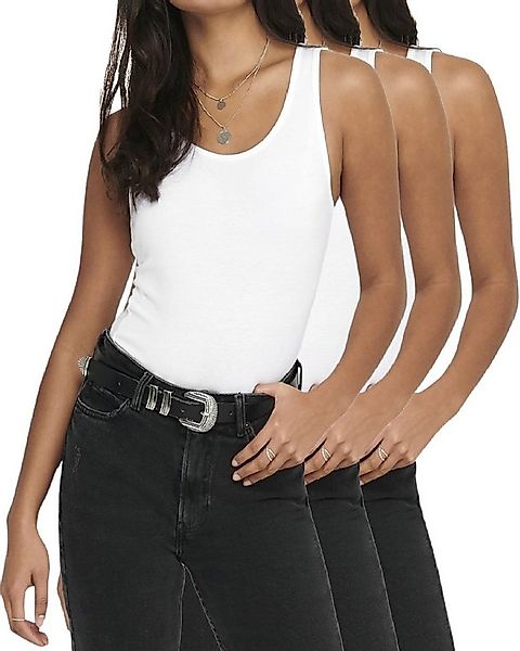 ONLY Tanktop (3er-Pack) Basic Long Shirt günstig online kaufen