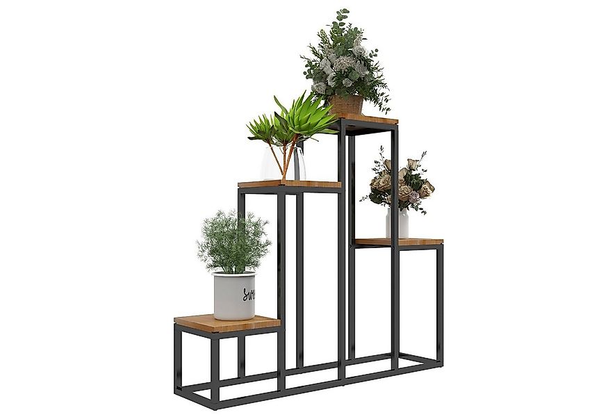 Outsunny Pflanzentreppe Blumenständer mit 4 Ebenen (Blumenregal, 1 St., Pfl günstig online kaufen