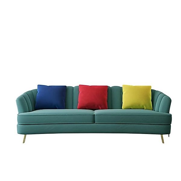 Xlmoebel 3-Sitzer Sofa aus Samtstoff für das Wohnzimmer, klassische Dreisit günstig online kaufen