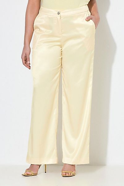 Ulla Popken Funktionshose Hose Mary weites gerades Bein Elastikbund günstig online kaufen