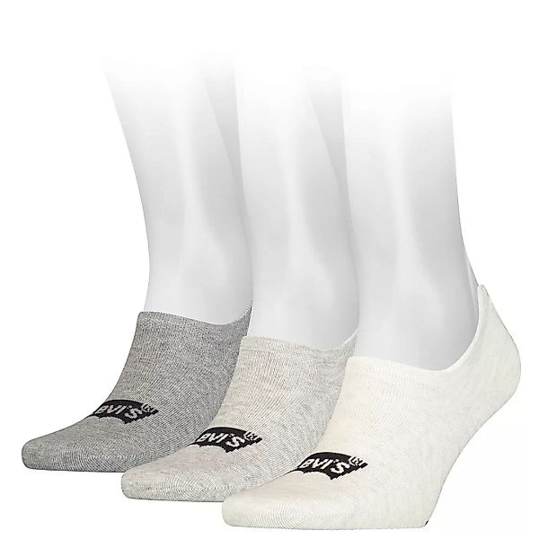 Levi´s ® Footie High Rise Batwing Logo Socken 3 Paare EU 43-46 Grey Combo günstig online kaufen