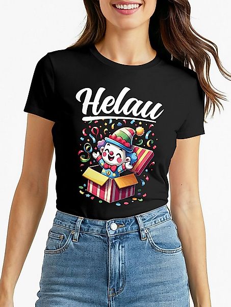 MoonWorks Print-Shirt Damen T-Shirt Clown Fasching Karneval Kostüm-Ersatz V günstig online kaufen