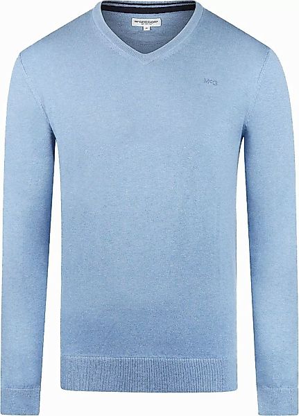 McGregor Pullover Merinowolle V-Ausschnitt Sky Blau - Größe M günstig online kaufen