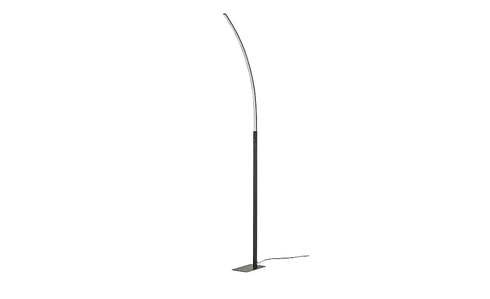 KHG LED-Stehleuchte  1-flammig  schwarz  gebogen   ¦ silber ¦ Maße (cm): B: günstig online kaufen