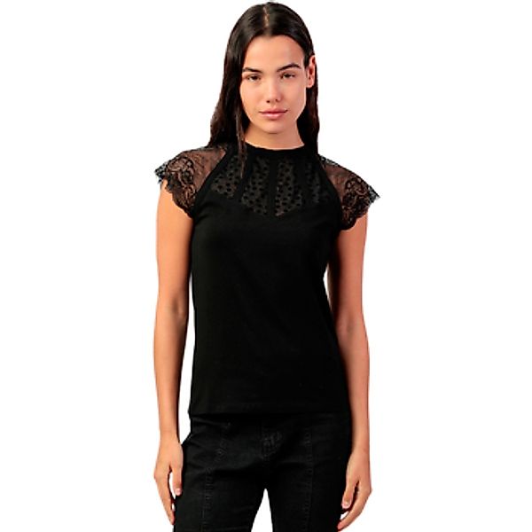 Admas  Blusen Japonesa Spitzen-T-Shirt mit kurzen Ärmeln günstig online kaufen