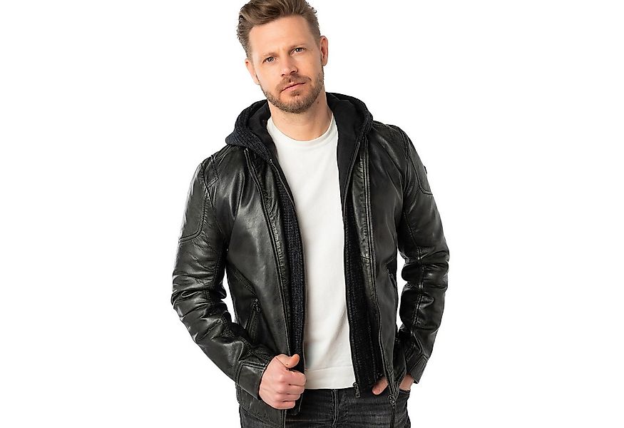 Mauritius Lederjacke MMCholly Mauritius - Herren Lederjacke Kapuze Lammnapp günstig online kaufen