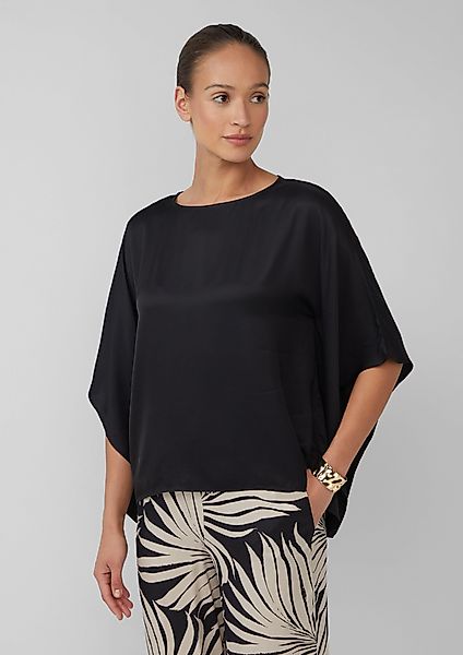 s.Oliver BLACK LABEL Langarmbluse Fließende Poncho-Bluse günstig online kaufen