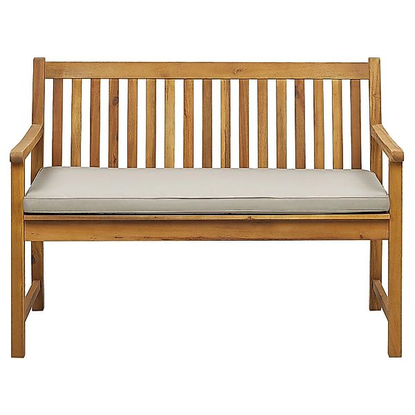 Beliani Gartenbank VIVARA Taupe 61x120x88 günstig online kaufen
