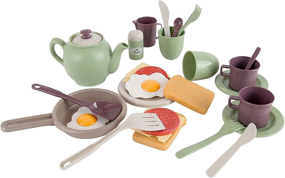 dantoy Spielgeschirr Green Garden Frühstück Set, (29-tlg), Made in Europe günstig online kaufen