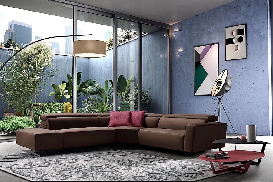 Egoitaliano Ecksofa "Stefanie-e, Designsofa der Extraklasse, bequem mit hoh günstig online kaufen