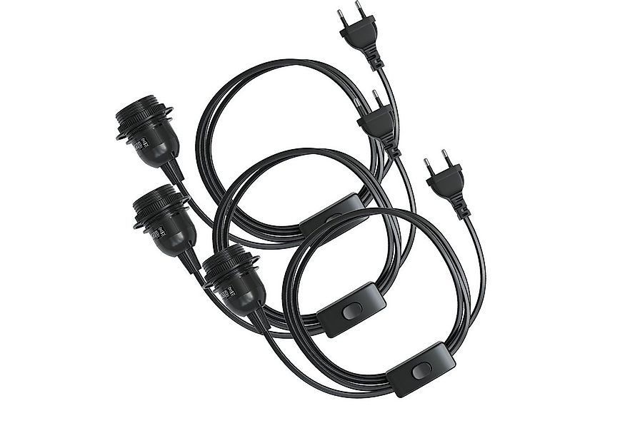 EAZY CASE Lampenfassung 3x E27 Lampensockel mit Schalter und Kabel 5m, (Spa günstig online kaufen