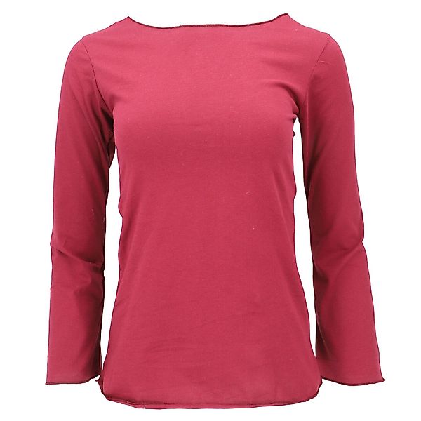 Guru-Shop Longsleeve Basic Langarmshirt, Yogashirt mit.. günstig online kaufen