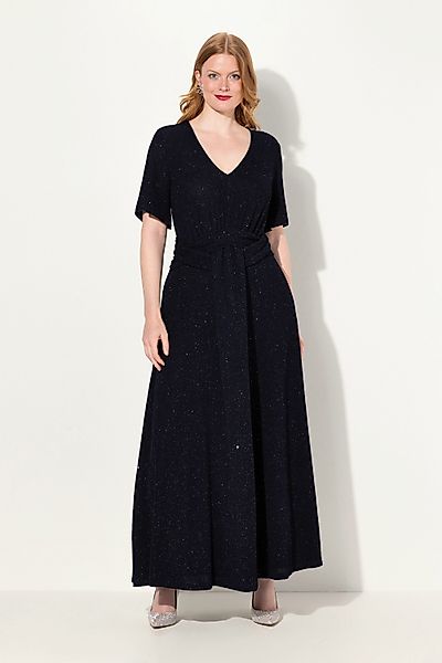 Ulla Popken Abendkleid Abendkleid A-Linie Glanz-Effekt günstig online kaufen