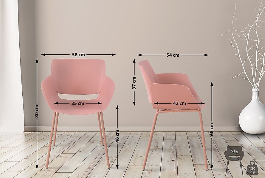 CLP Esszimmerstuhl Alpena (2er Set), wetterfest günstig online kaufen