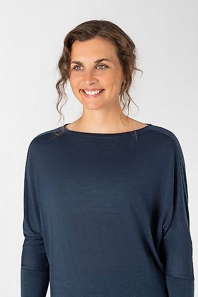 SUPER.NATURAL Langarmshirt für Damen aus Merino W KULA TOP mit leichten Fle günstig online kaufen