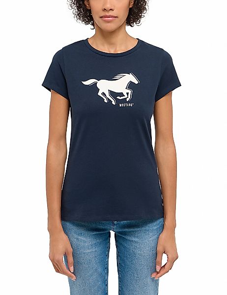 MUSTANG T-Shirt "MU-Loa" Figurbetonende Passform günstig online kaufen