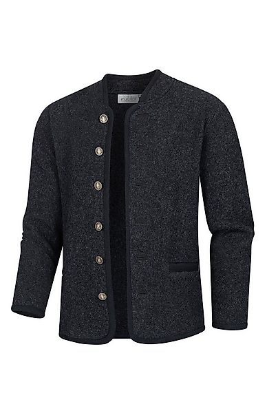 Nübler Trachtenstrickjacke Walkjacke Friedrich in Dunkelblau von Nübler günstig online kaufen