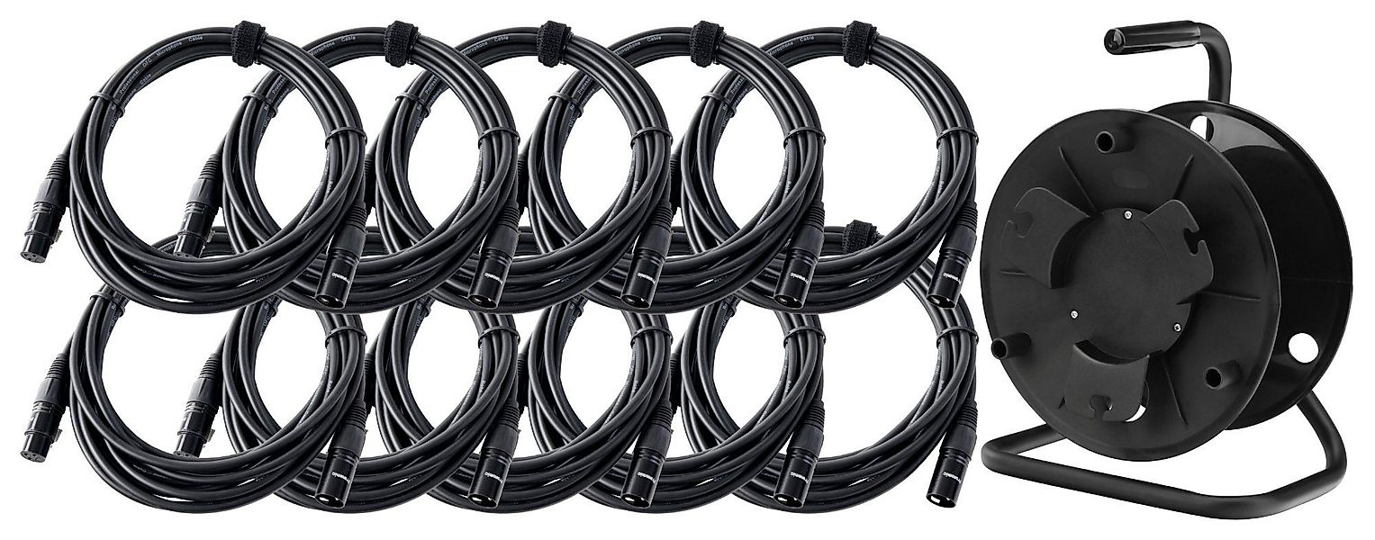 Pronomic XFXM-5 Mikrofonkabel XLR 5m Kabeltrommel günstig online kaufen