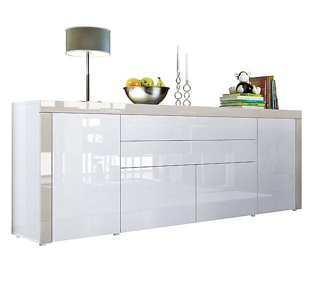 Vladon Sideboard La Paz V2 (Kommode, mit 2 Türen, 2 Schubkästen und 2 Klapp günstig online kaufen