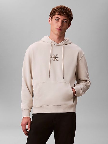 Calvin Klein Jeans Sweatshirt "LS EU 350TERRY MICRO MONOLOGO HO", Kapuze, r günstig online kaufen