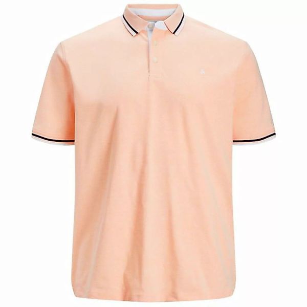 Jack & Jones Poloshirt Große Größen Poloshirt JJEPAULOS apricot melange Jac günstig online kaufen