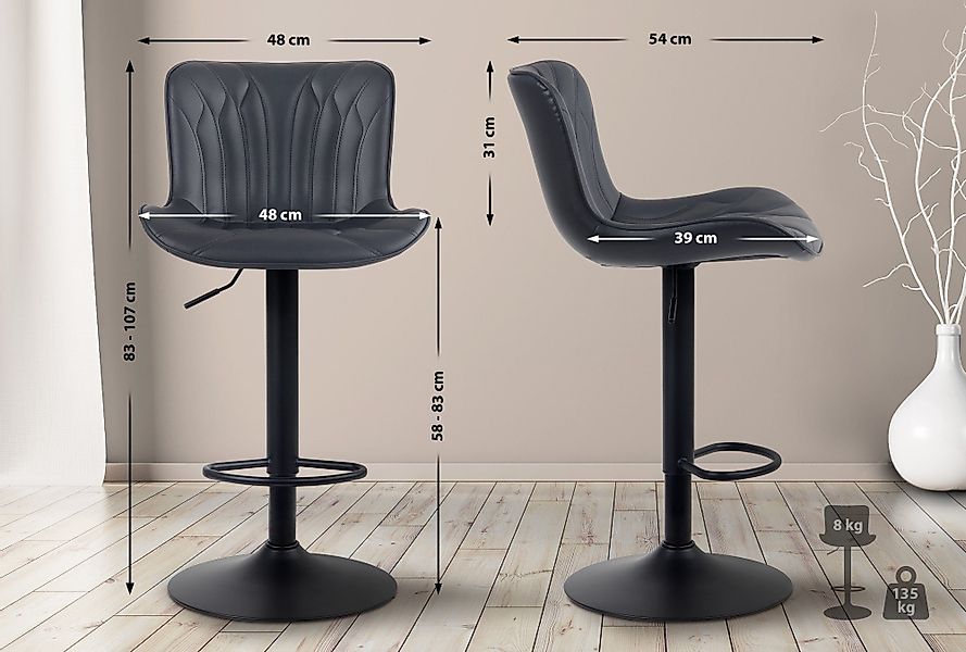 CLP Barhocker Linus (2er Set, 2 günstig online kaufen