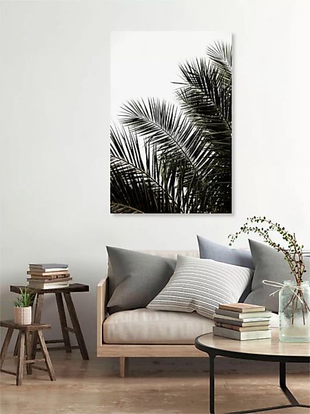 Poster / Leinwandbild - Palm Leaves 3 günstig online kaufen