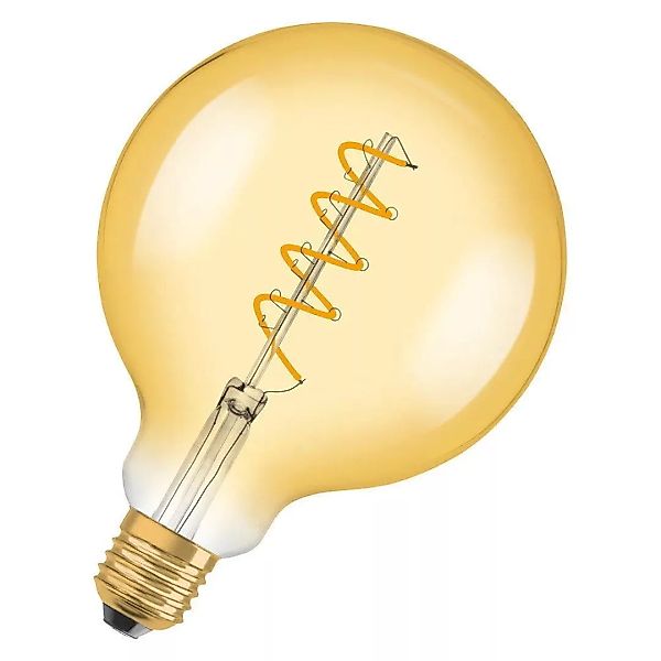 Osram LED Lampe ersetzt 28W E27 Globe - G125 in Gold 4W 300lm 2000K dimmbar günstig online kaufen