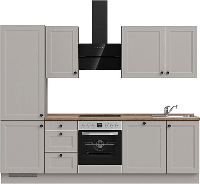 nobilia® Küchenzeile »"Cascada II"«, vormontiert, Breite 270 cm, Ausrichtun günstig online kaufen