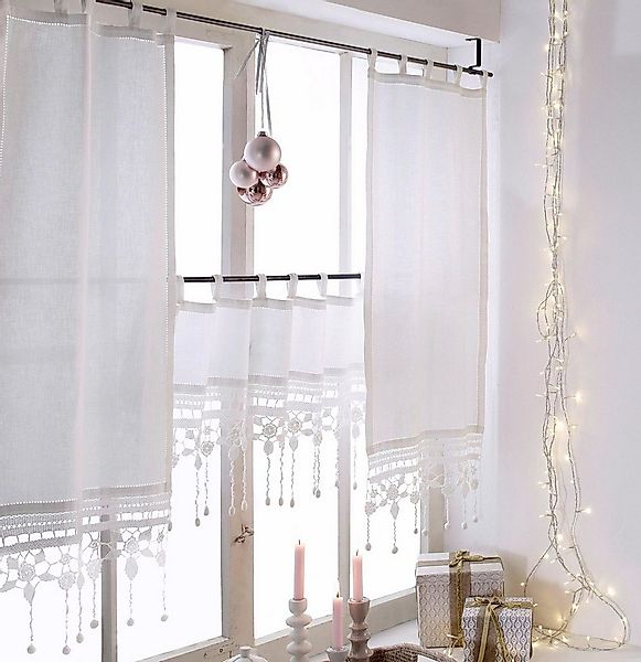 HOSSNER - ART OF HOME DECO Panneaux 50x125 cm (1 St), Schlaufen, halbtransp günstig online kaufen