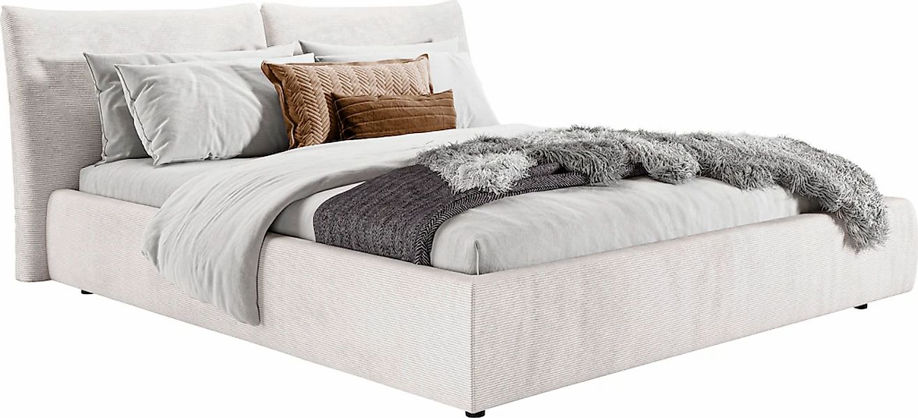 PLACES OF STYLE Polsterbett "Priora in 4 Breiten bis 200cm" auch in NaturLE günstig online kaufen