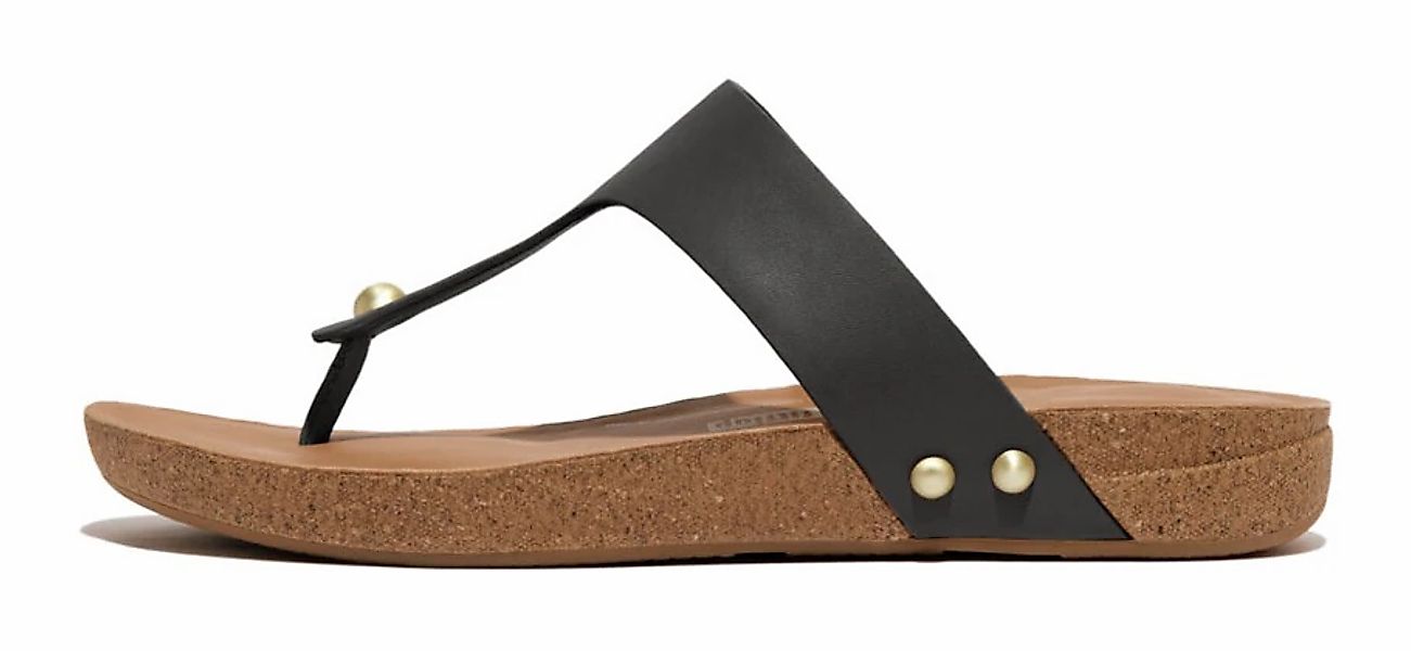 Fitflop Zehentrenner "IQUSHION LEATHER TOE-POST SANDALS", Sommerschuh mit i günstig online kaufen