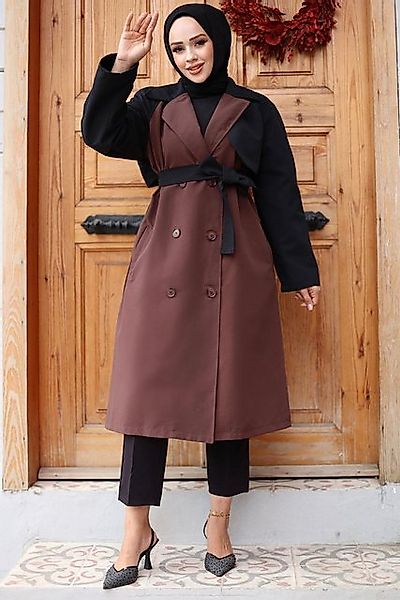 MİSSKAYLE Trenchcoat Trenchcoat mit verzierten Ärmeln günstig online kaufen