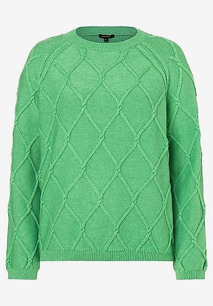 Pullover mit Rautenstruktur, soft warm green, Frühjahrs-Kollektion günstig online kaufen