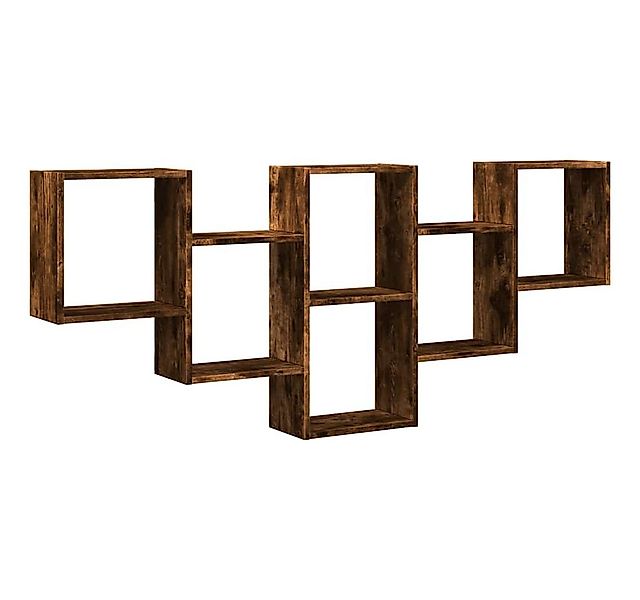 vidaXL Regal Wandregal Räuchereiche 159x18x66 cm Holzwerkstoff, 1-tlg. günstig online kaufen