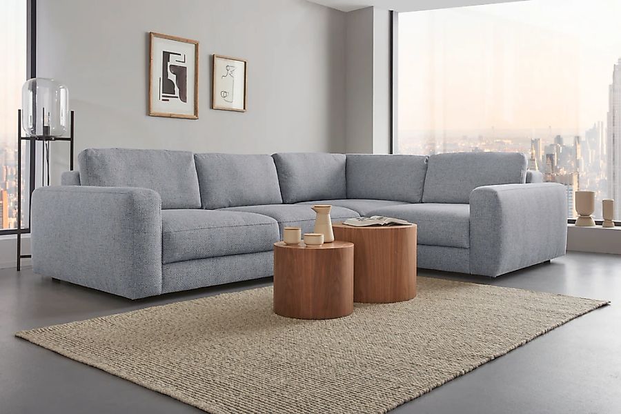 Places of Style Ecksofa "Bloomfield, Mega Polsterecke, Breite 289cm, viel P günstig online kaufen