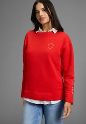 FAYN SPORTS Sweater, Weite Oversize‑Passform mit Logo‑Print auf Brust und Ä günstig online kaufen