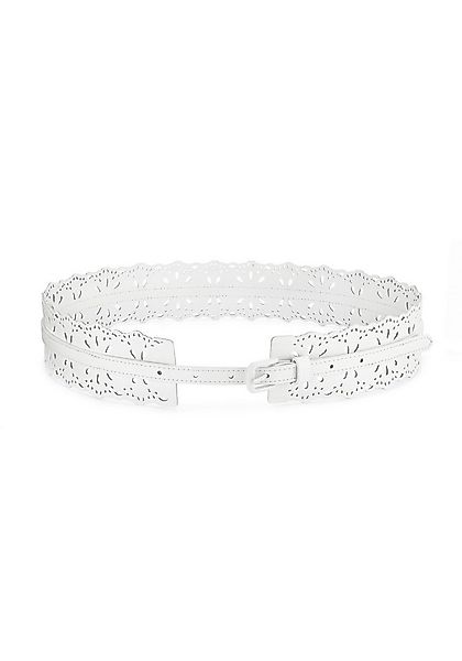 LASCANA Taillengürtel Cut-Out-Gürtel mit trendigen Cut-Outs, Gürtel für Kle günstig online kaufen