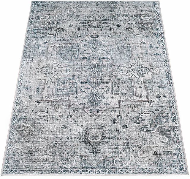 Paco Home Teppich »Lyon 332«, rechteckig, 4 mm Höhe, Kurzflor, Orient-Optik günstig online kaufen