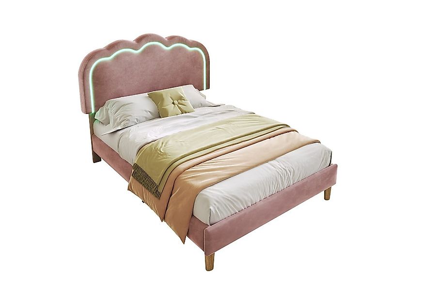 BlingBin Einzelbett Polsterbett (1-tlg., mit Lattenrost und Verstellbares K günstig online kaufen