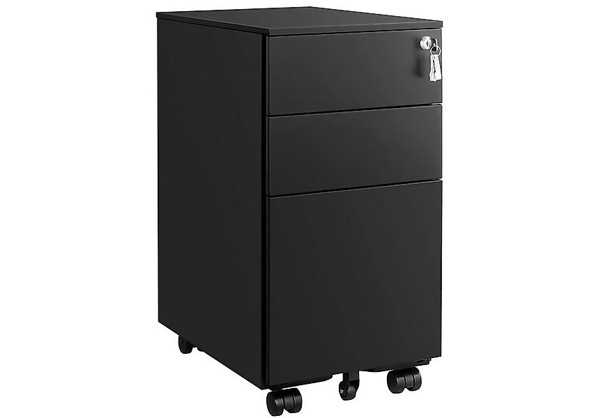 SONGMICS Aktenschrank Rollcontainer, mit 3 Schublade, vormontiert, 2 Größen günstig online kaufen