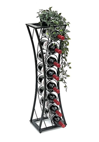 DanDiBo Weinregal Metall Schwarz Stehend Mika 80 cm Flaschenregal Modern, W günstig online kaufen