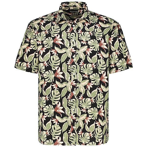 North Freizeithemd mit floralem Muster Farbe schwarz Größe: 7XL günstig online kaufen