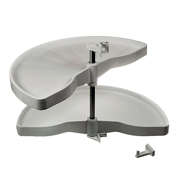 SOTECH Halbkreis Eckschrankbeschlag Grau Drehbodensystem für Eckschränke mi günstig online kaufen