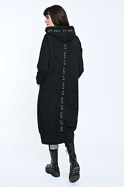ILAY Lit Kapuzensweatjacke Langer Sweat- Kapuzenmantel, Black günstig online kaufen