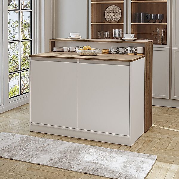 Roomart Kücheninsel CORTADO, (Bartisch, Küchentish), •Weiß günstig online kaufen