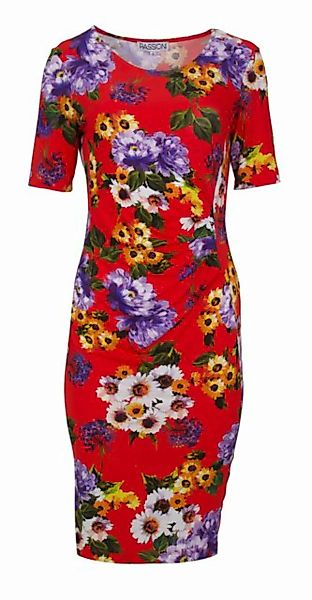 Passioni Druckkleid sommerliches Kleid mit Blumendruck bequem zu tragen günstig online kaufen