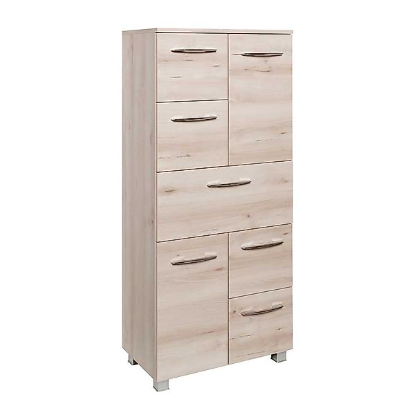 Badezimmer Hochschrank in Buche 60 cm günstig online kaufen