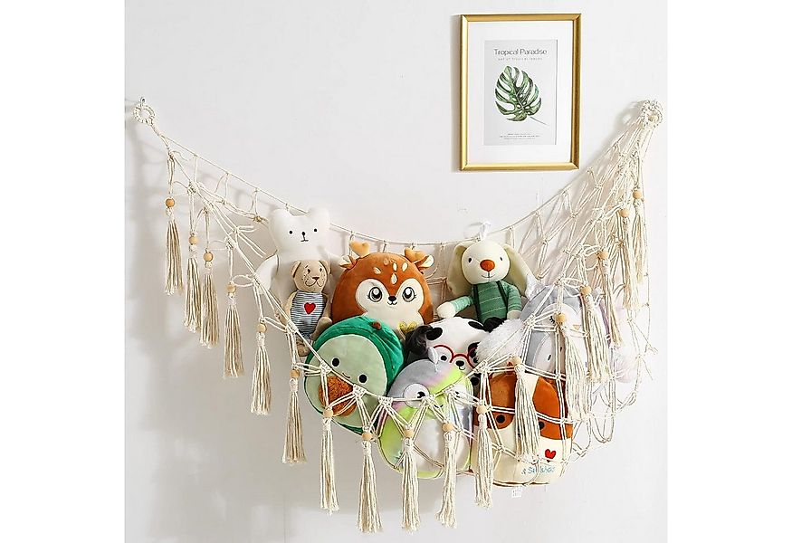 TUWENA Spielzeugtruhe Aufbewahrung Netz Hängend Spielzeug Organizer Stoffti günstig online kaufen