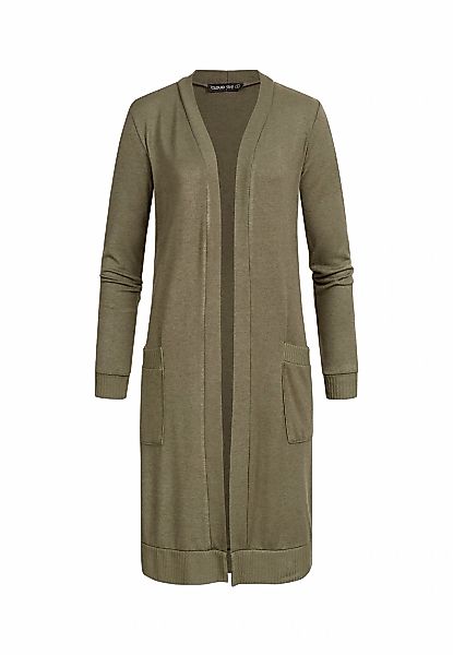 CLOUD 5IVE Strickjacke "CLOUD 5IVE Longform Viskose Cardigan mit 2 seitl. T günstig online kaufen